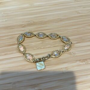 Kendra Scott bracelet - gold, irredescent stone